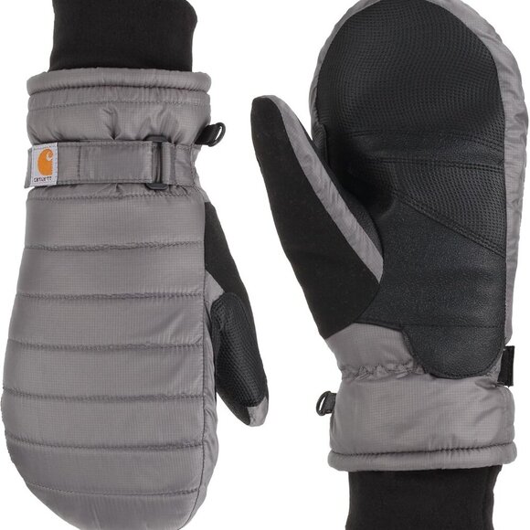 Jackets & Blazers - Womens Quilted Insulated Mitten Charcoal Medium Waterproof Wicking